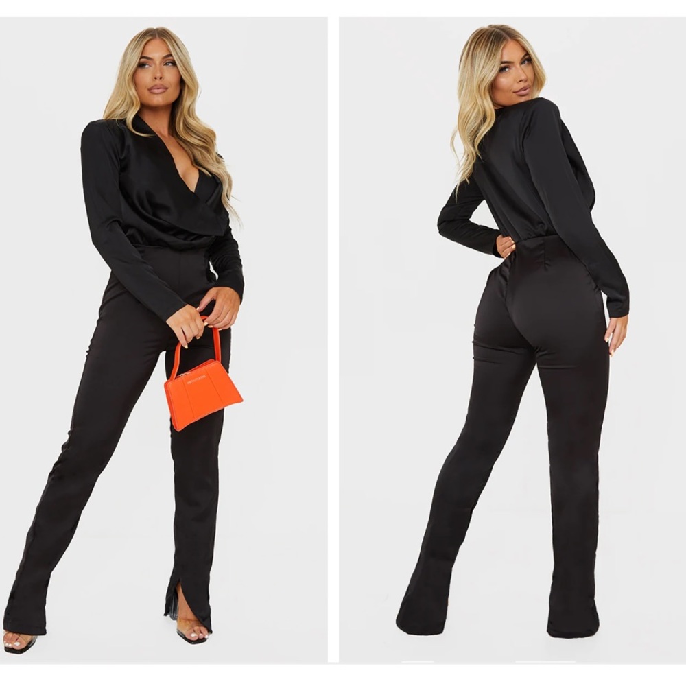 PrettyLittleThing Black Jumpsuit